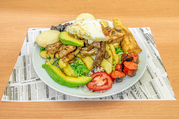 Venezuelan grill plate