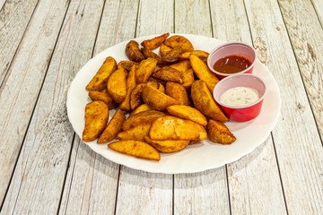 Potato wedge portion