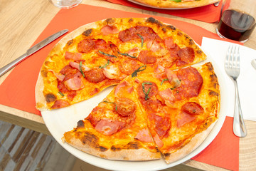 Pizza made with the best ingredients