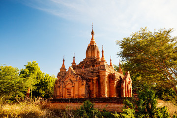 Stunning landscape of Bagan temples