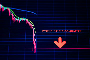 world crisis stocks crash downtrend panic