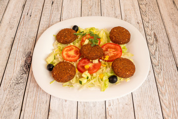 Arab dish of falafel