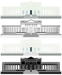 Fototapeta premium Memorial Arlington National Cemetery colored