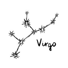 Constellations - Grunge Zodiac Signs - Virgo - The Maiden