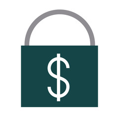 mobile banking, money secure finance flat style icon