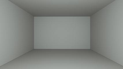 empty room space 3D rendering