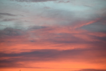 sunset in the sky - evening dark sky background 