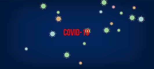 Fototapeta na wymiar Covid-19 Quarantine nCoV Banner. Business Information During 