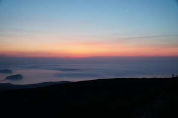 sunrise over the mountains