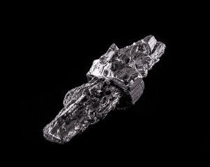 Naklejka premium Palladium is a chemical element that at room temperature contracts in the solid state. Metal used in industry. Mineral extraction concept.