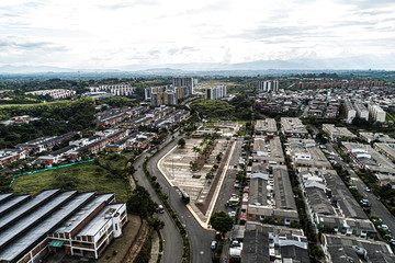 Fototapeta premium aerial view of the city