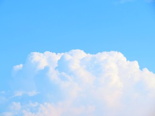 日本の田舎の風景　7月　青空と雲