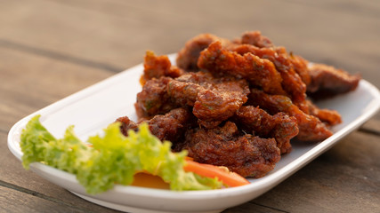 Deep fried minced shrimp paste served with dipping