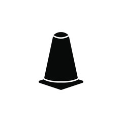 Icon traffice cone best vector illustration , template business construct transportation symbol safety , warning work attention stop element solid company , security background
