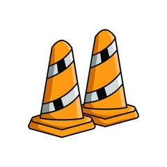 Icon traffice cone best vector illustration , template business construct transportation symbol safety , warning work attention stop element solid company , security background
