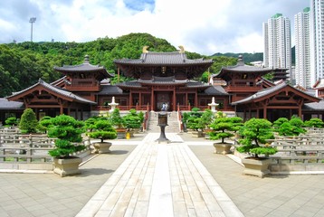 Chi Lin Nunnery is a large Buddhist temple complex located in Diamond Hill, Kowloon, Hong Kong.