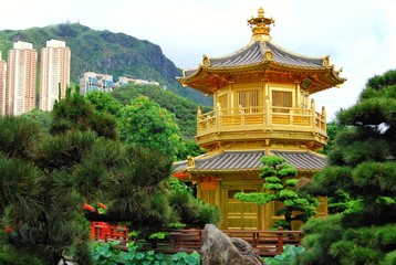 Fototapeta premium The Nan Lian Garden is a Chinese Classical Garden in Diamond Hill, Hong Kong.