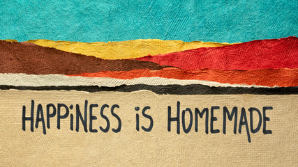 happiness is homemade - inspirational note