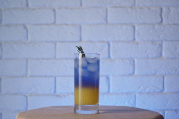 Glass with cocktail