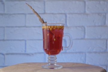 Glass with cocktail