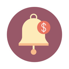 mobile banking, message notification money block style icon