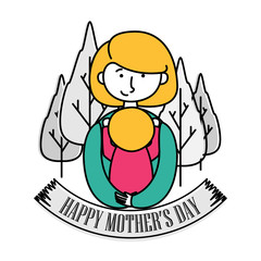 illustration of mother's day