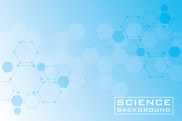blue science background with lines structures