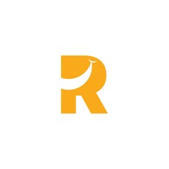 R Funny Logo Vector and Simple