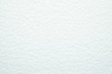 White foam sheet board. Synthetic sponge texture background. Detail of plastic material.