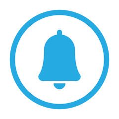 Bell icon vector. Notification symbol.