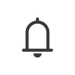 Bell icon vector. Notification symbol.