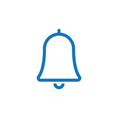 Bell icon vector. Notification symbol.