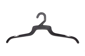 Plastic hanger isolated on white background
