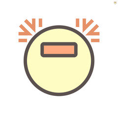 Smart home and cleaning robot technology vector icon design.