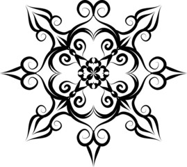 Creative mandala design. Black and white mandala.Mandalas for coloring book.