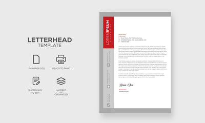 Business letterhead design for corporate identity