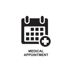 MEDICAL APPOINTMENT ICON , 