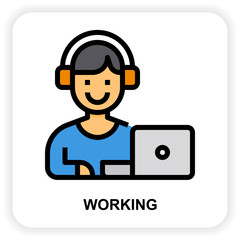 Working icon