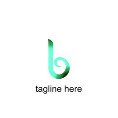 Letter B logo icon design template elements. editable tagline and color