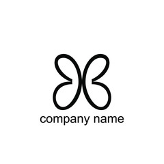 doubel  B letter logo icon design template elements