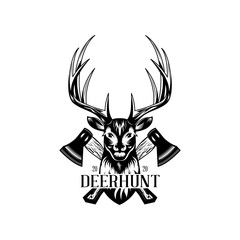 The logo of the Deer Cap deer hunter