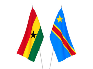 Democratic Republic of the Congo and Ghana flags