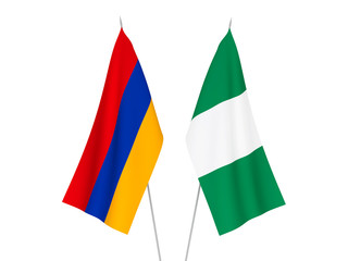 Nigeria and Armenia flags