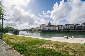 Saintes, villes de Charente-Maritime en Occitanie, France.