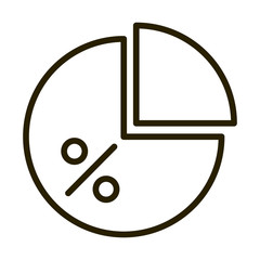 diagram pie chart report financial business stock market line style icon