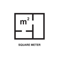 SQUARE METER ICON , 
