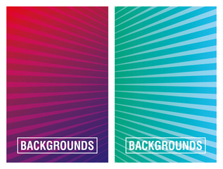 two vibrant colors background icon