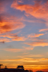 Magic Unreal Colorful Sky at Sunrise