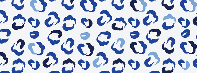 Leopard pattern design vector. Stylised Leopard and tropical leaf background for Fabric, Print, Fashion, Wallpaper. Vector illustration. 