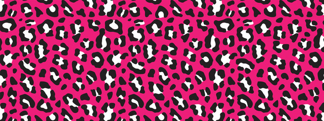 Leopard pattern design vector. Stylised Leopard and tropical leaf background for Fabric, Print, Fashion, Wallpaper. Vector illustration. 